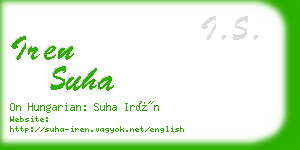 iren suha business card